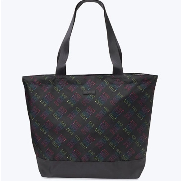 VS PINK RAINBOW TOTE BAG FACE MASK & PANTY BUNDLE - Picture 8 of 11